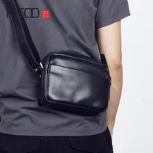 AETOO Men's head cowhide shoulder bag leather bag male and female crossbody bag single shoulder bag
