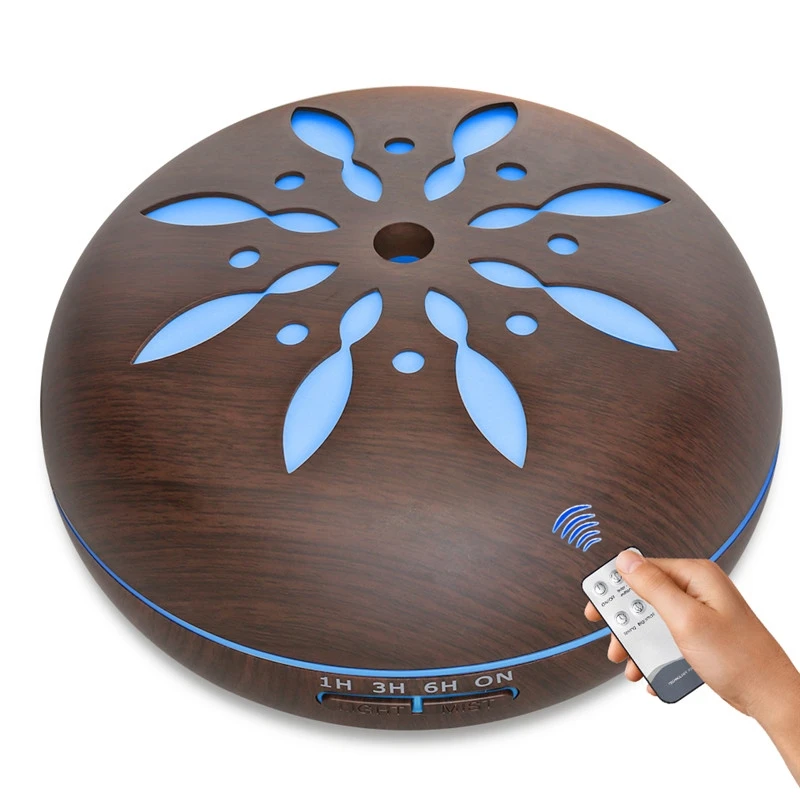 New Design Remote Control Aroma Diffuser with 7 Color Changing LED Light Ultrasonic Cool Mist Essential Oil Air Humidifier