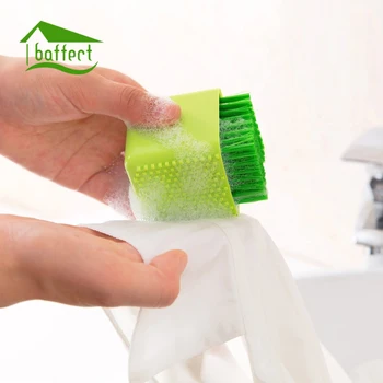 

Multifunction Silicone Cleaning Brush Collar Clean Brush Soft Cloth Clean Brush Sweater White T-shirt Wash Brushes Cleaner