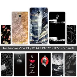 5,5 дюймов для Lenovo Vibe P1 силиконовый прозрачный чехол для телефона мягкий ТПУ необычный задняя крышка Корпус для Lenovo Vibe p1 телефон Новые чехлы