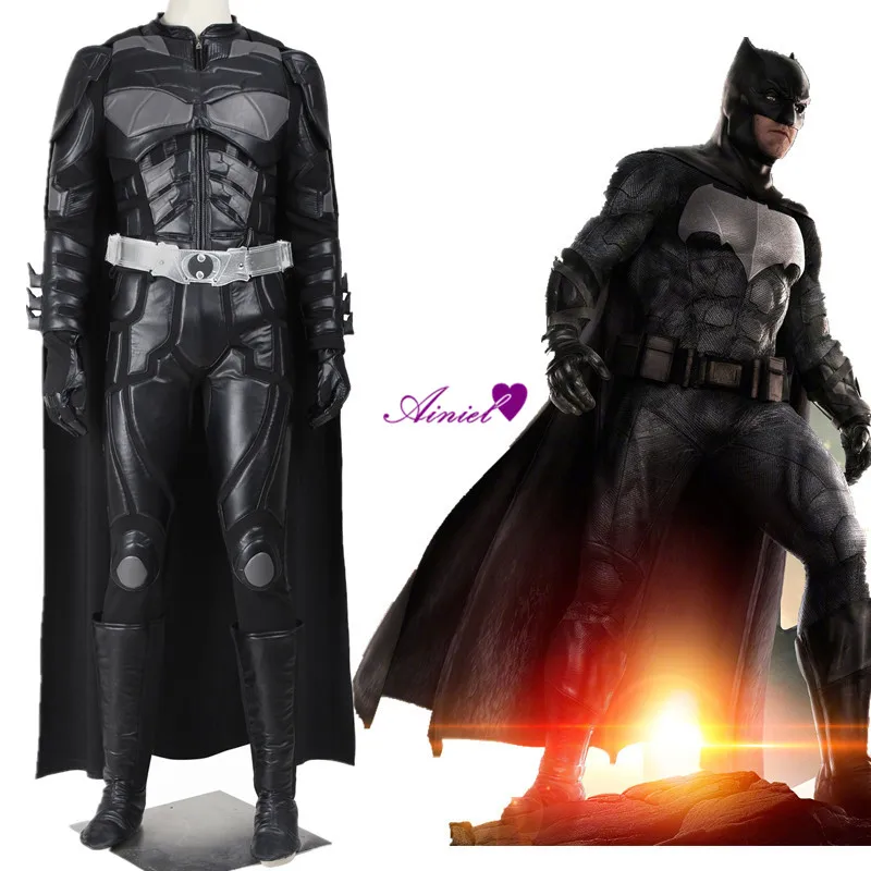 

Justice Leagues Batman Cosplay Costume Bruce Wayne Cape The Dark Knight Rises Clothing Superhero Adult Men Outfit Full Set