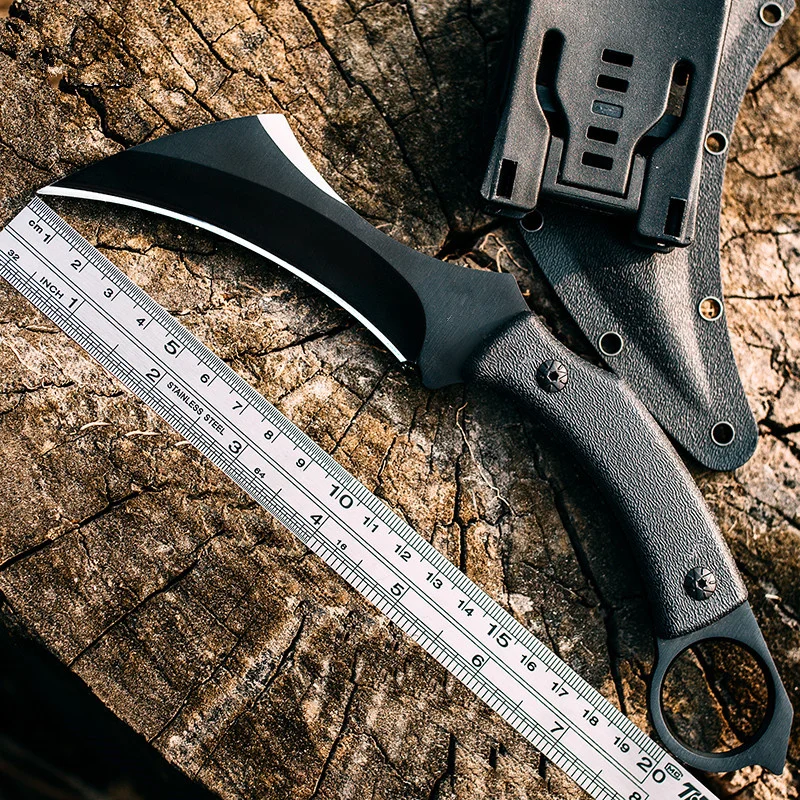 Hohe Härte Armee Taktische Karambit Messer Outdoor Klaue Machete Jagd Feststehende Messer Kampf Überleben Getriebe Camping EDC Werkzeug Günstig