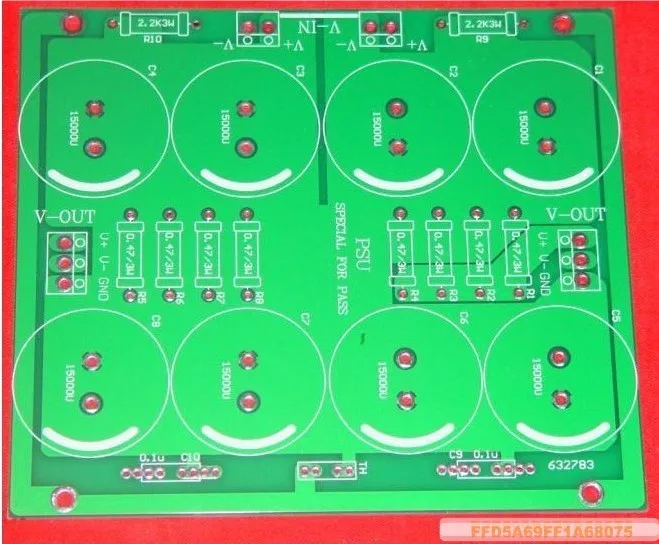 

PASS Dedicated Power Board PCB CRC Type 8 Capacitor Power Supply Empty Board