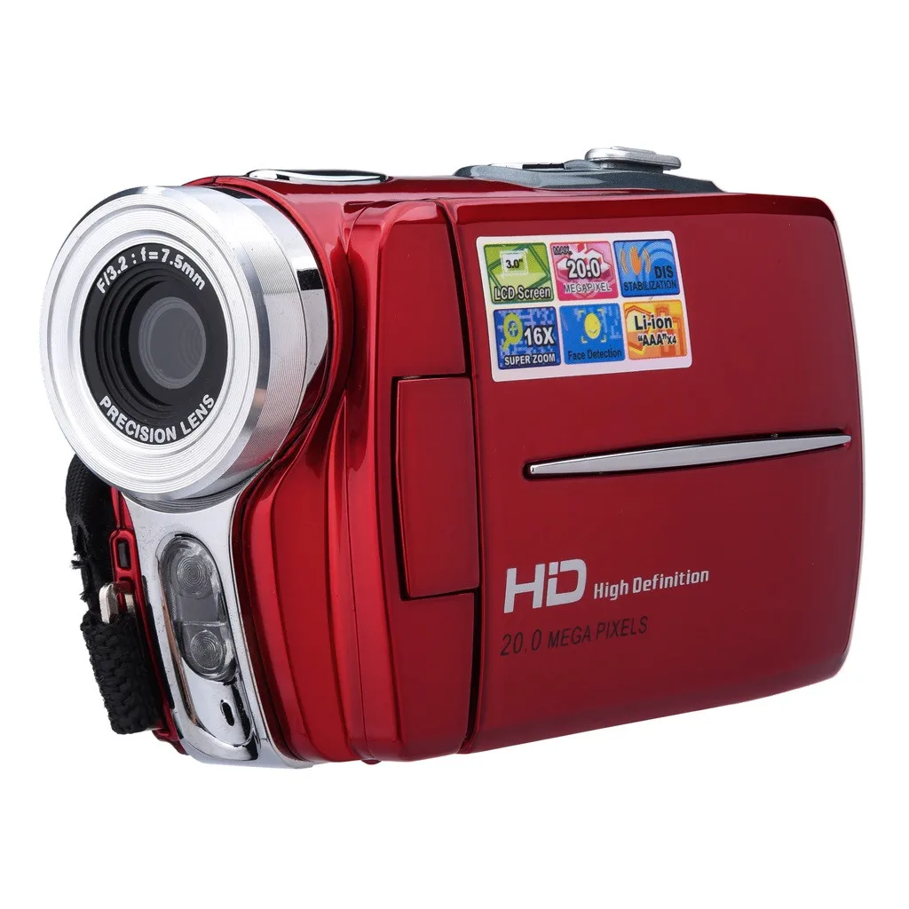 Видеокамера HD 720P ручная цифровая камера 16x Цифровая видеокамера с зумом 3,0 дюйма Camescope 19Mar28