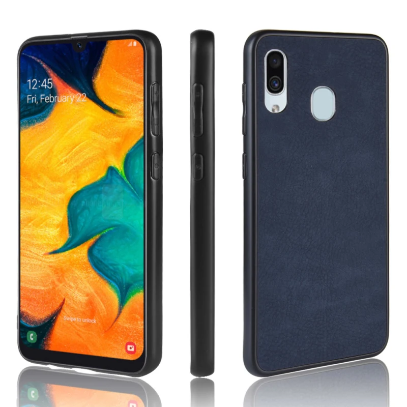 Samsung Galaxy A30 PU leather+PC+TPU hard case YB_6