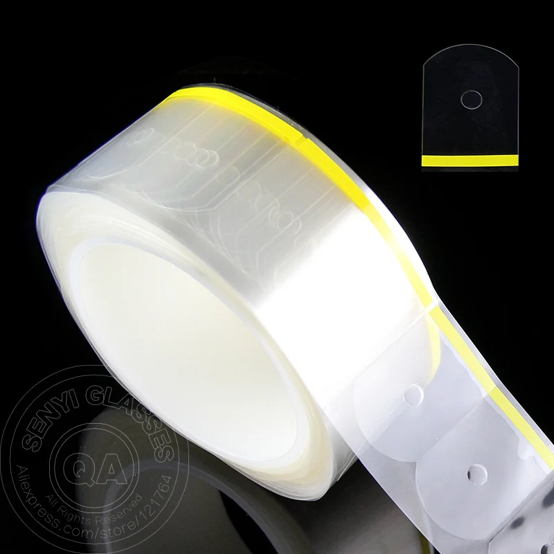 (1000pcs/roll)Eyewear Lense Processing Transparent Protective Sticker