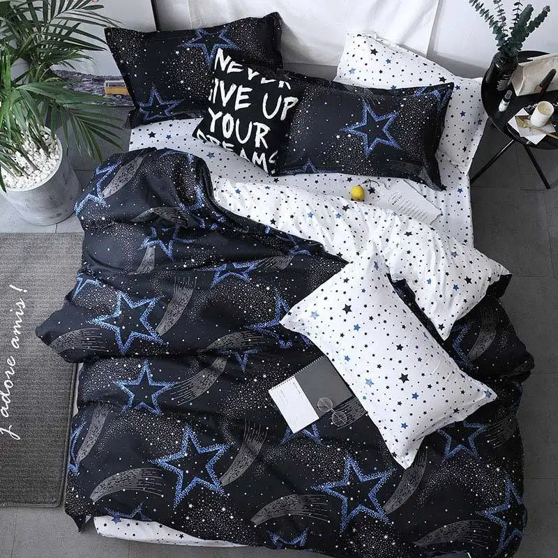 Arctic Night 4pcs Girl Boy Kid Bed Cover Set Duvet Cover Adult Child Bed Sheets And Pillowcases Comforter Bedding Set 2TJ-61018 - Цвет: 2TJ-61018-015