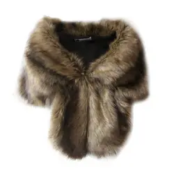 Faux Fur Wedding Coats Winter Warm Jacket Women Shrug Shawl Outerwear Lady Cape Daily Wear Faux Fur Wedding Coats Winter Warm Jacket Women Shrug Shawl Outerwear Lady Cape Daily Wear