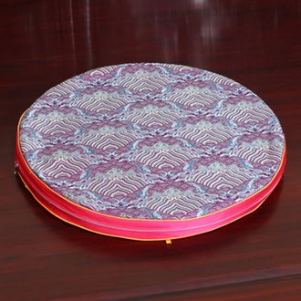 Luxury Floral Thick Seat Cushion Round Sofa Mat High End Chinese Mulberry Silk Chair Cushions Home Decor Seat Pad - Цвет: Фиолетовый