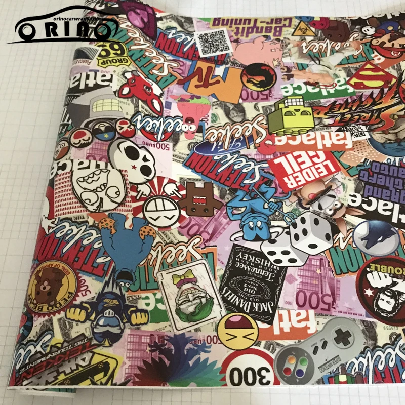 Sticker Bomb Vinyl Wrap Film-10