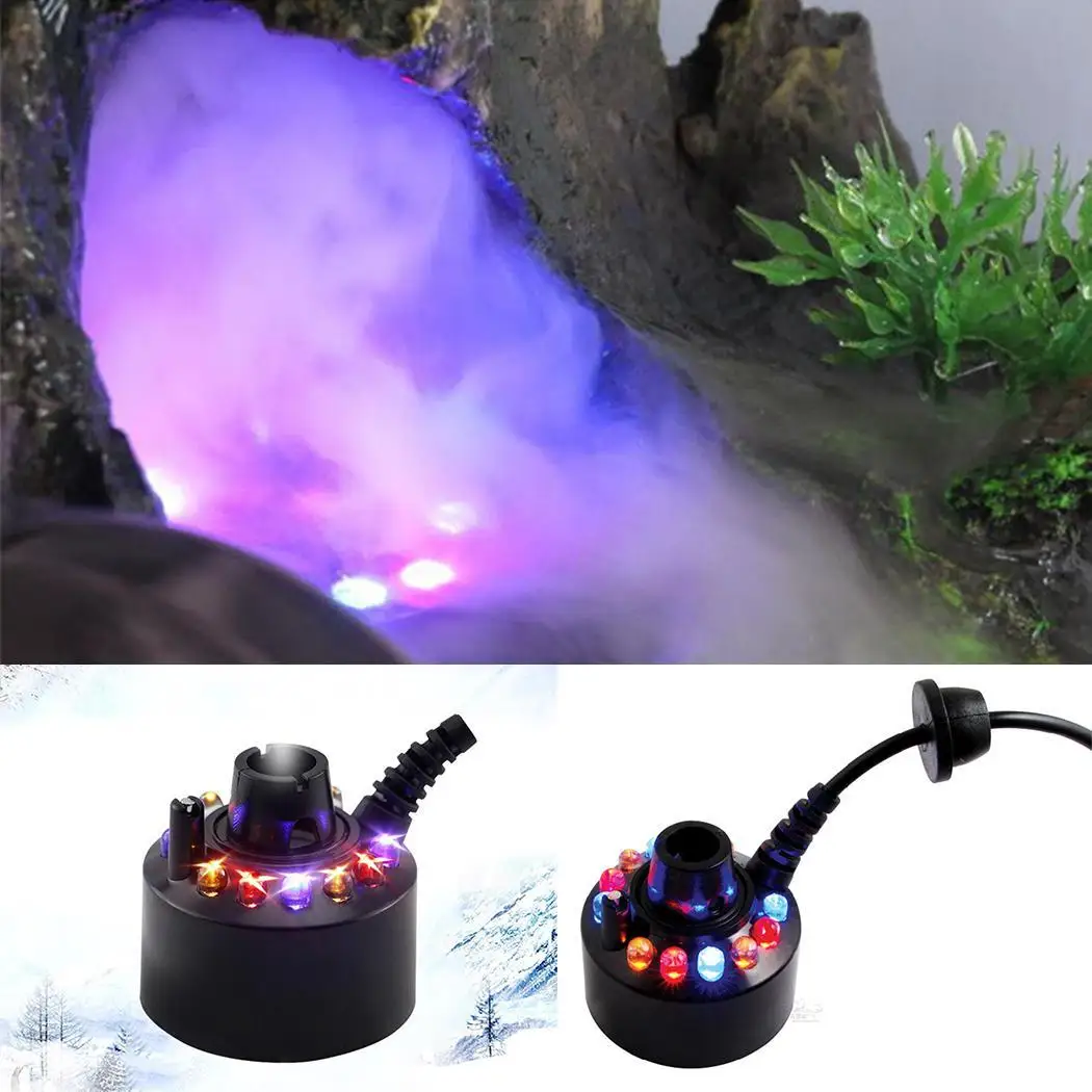 

12 Led Industrial Incubator Humidifier Pond Atomizer Air Udifiermih 220V-240V Ultrasonic Mist Maker Fogger Water Fountain Hot