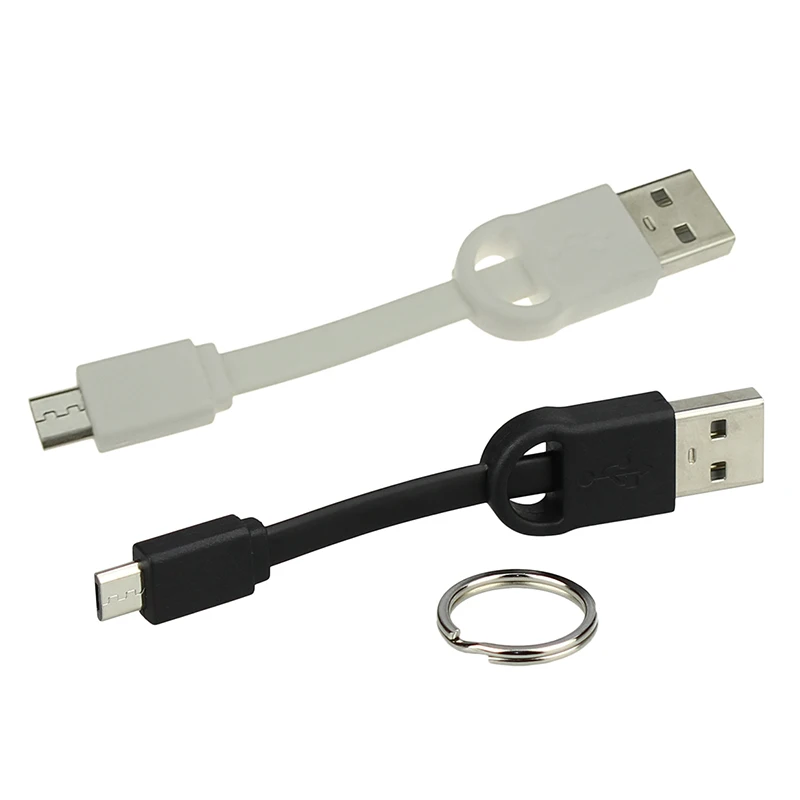 9 cm Micro USB à USB court données et Câble de Recharge Cordon pour la Synchronisation de charge