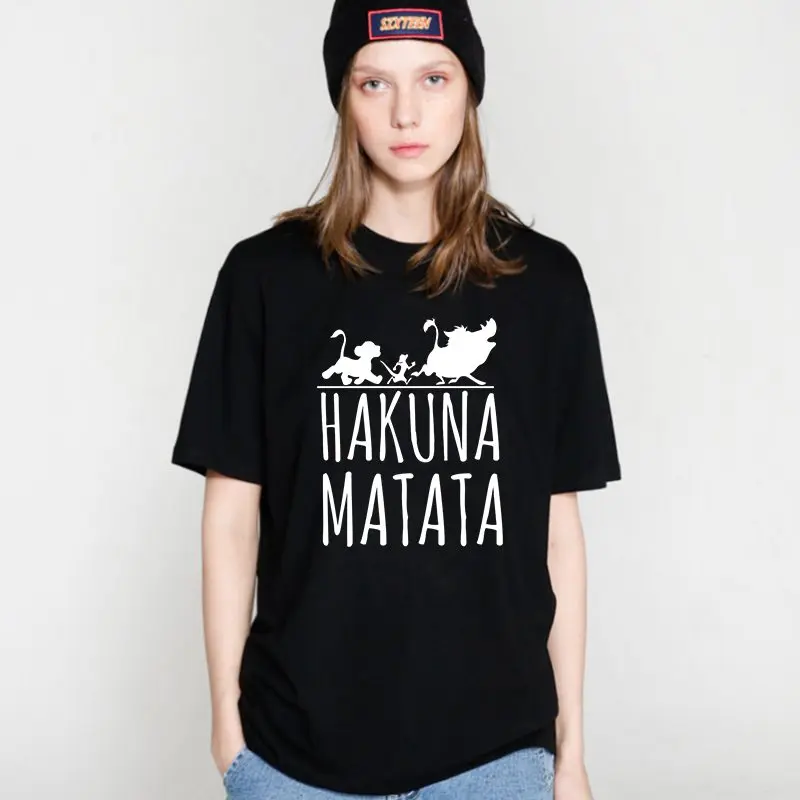2017 هاكونا ماتاتا إلكتروني طباعة المحملة قميص أوم الصيف النساء قصيرة الأكمام تي شيرت زائد حجم المرأة عارضة 100% قطنية عالية الجودة 2017 هاكونا ماتاتا إلكتروني طباعة المحملة قميص أوم الصيف النساء قصيرة الأكمام تي شيرت زائد حجم المرأة عارضة 100% قطنية عالية الجودة