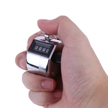 Contador de contagem manual de contagem manual do contador de golfe clicker da mão do número do dígito de 4 dígitos contador de mão