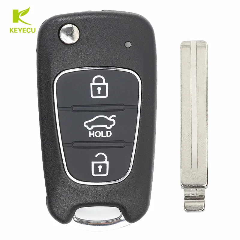 Запасной обновленный дистанционный ключ KEYECU 433 МГц ID46 для Kia Ceed 2009 2010 P/N: 81996