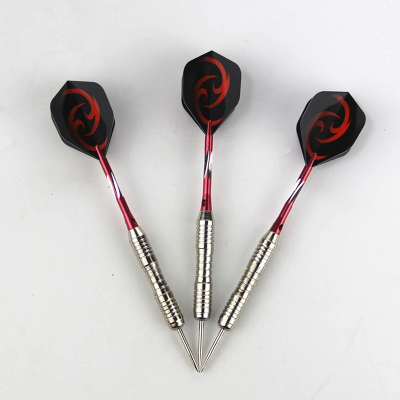 6 Professional 25g Steel Tips With Aluminum Rods Black Red and Black Blue Darts High Quality Indoor and Outdoor Entertain