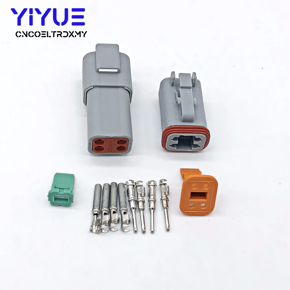 5x Deutsch DT04-4P//DT06-4S DT Series Sealed Waterproof Connector Plug Kits New