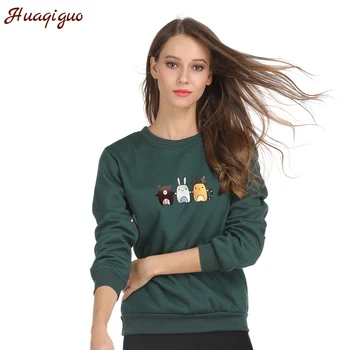 

2017 Women Hoodies Cartoon Character Printed Sweatshirt Female Casual Winter Hoodie Women Pullover Sudaderas Moletom Mujer
