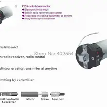 Трубчатый двигатель, диаметр 35 мм, 120 В 60 Гц, 230 В 50 Гц