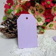 50 подсветка для ПК фиолетовая Закладка трапециевидная пустая бумага подарочные ценники, бирки DIY Висячие бирки пеньковая ленточка включена 4x7 см