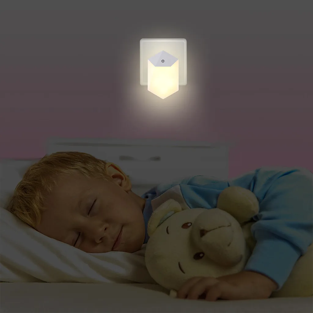 

Night Light AU UK& US Plug Light Sensor LED Motion Sensor Night Light Bathroom Hallway Lamp Lighting Bulb Plug In Night 2019