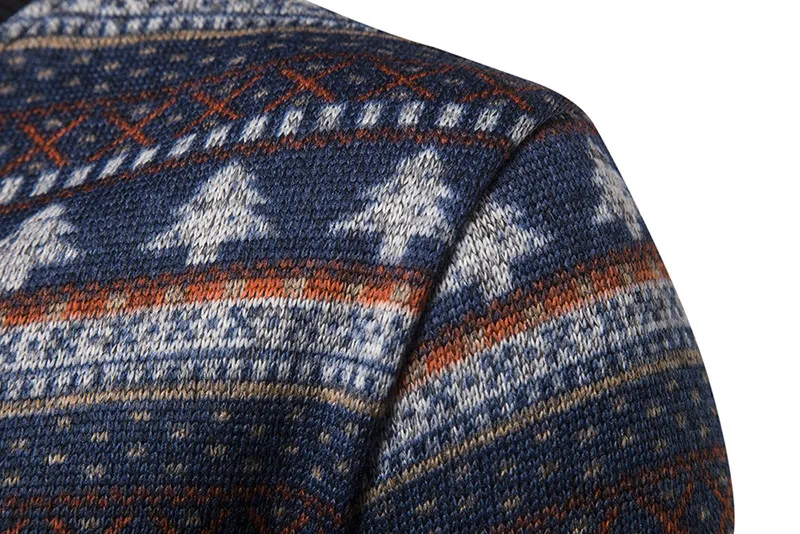 NEGIZBER осенний и зимний мужской свитер, модный полосатый свитер с рождественской елкой, свободный свитер с длинными рукавами