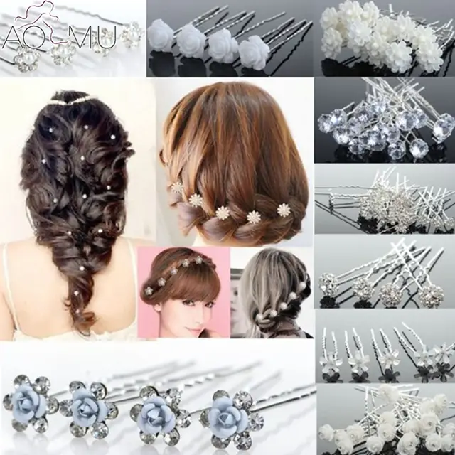 Online Shop Aomu 20pcs Lot Wedding Bridal Hair Pins Fake Pearl