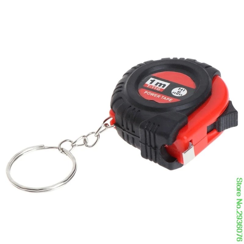 New Arrive Mini Tape Measure With Key Chain Plastic Portable 1m