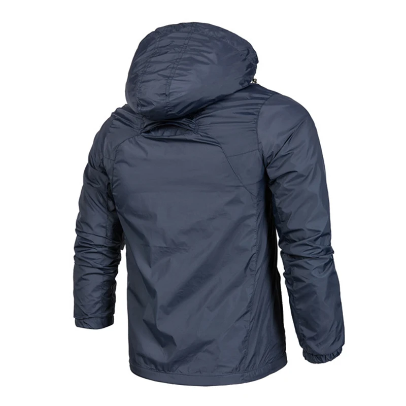 Мужская ветровка водонепроницаемая с капюшоном на весну и осень 2019|men thin jacket|jacket