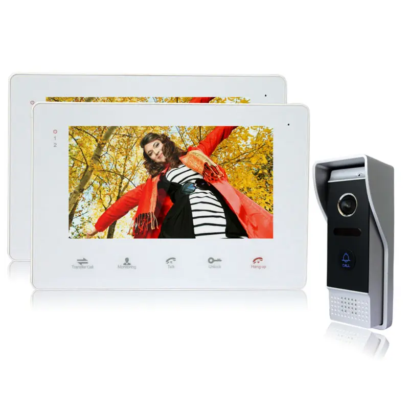 Homefong font b Door b font Phone 7 Inch TFT LCD Color Monitor Support SD Card