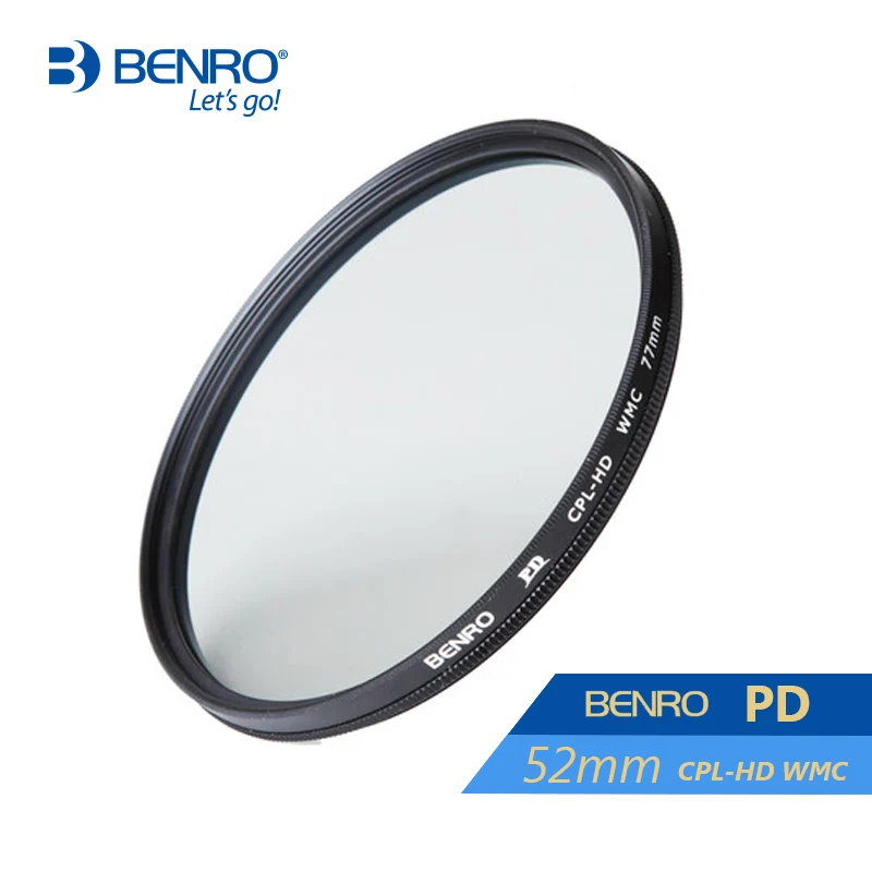 

Benro 52mm PD CPL Filter PD CPL-HD WMC Filters 52mm Waterproof Anti-oil Anti-scratch Circular Polarizer Filter Free Shipping