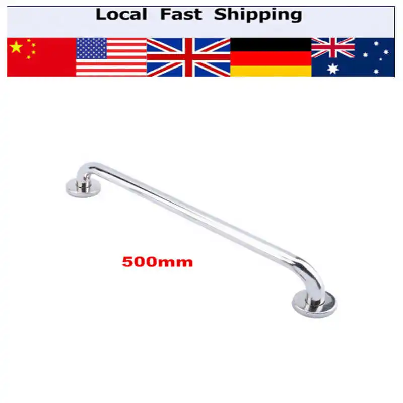 1Pcs 20inch 500MM Stainless Steel Grab Bar Bathroom Towel Rack Holder