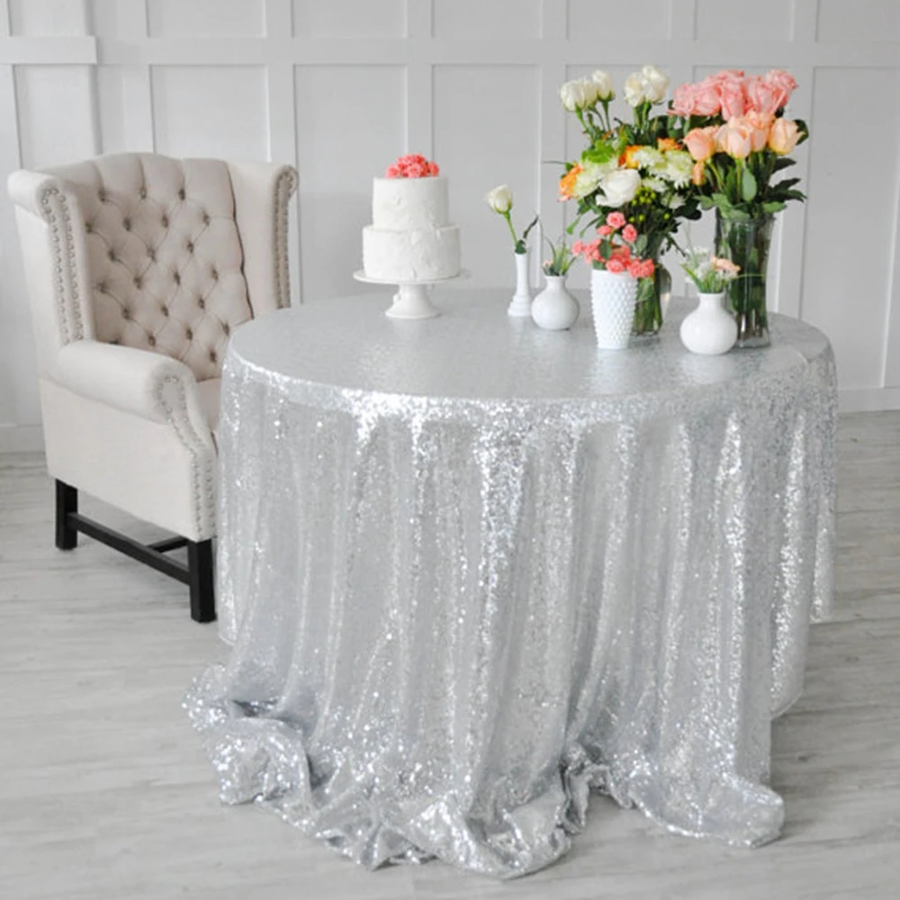 Popular Silver Sequin TableclothsBuy Cheap Silver Sequin Tablecloths