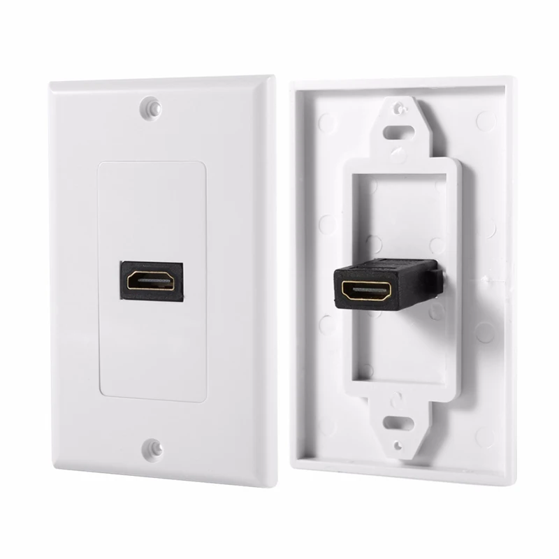 10 шт. HDMI 1 4 настенная облицовочная пластина панель Крышка муфта выход удлинитель