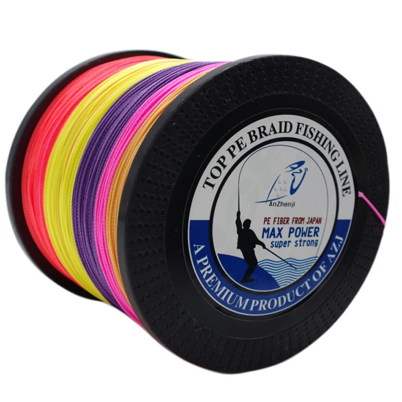 2016 AZJ Brand 1000m Braided font b Fishing b font Line 4 Strands Smooth Multifilament PE