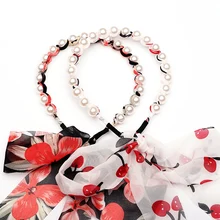 Sweet Big Bow Hairbands Princess Girl Cut Knot Headband Korean Knotted Face Broad Female Hair Accessory Hoop Mix Color 6pcs/lot