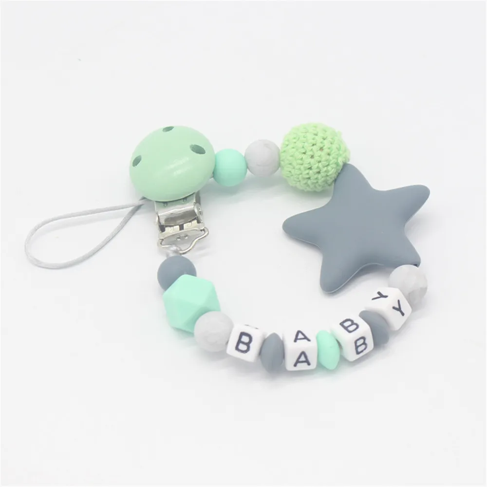 

2019 High New Quality Silicone Baby Pacifier Clip Colorful Pacifier Chain for Baby Teething Soother Chew Toy Dummy Clips