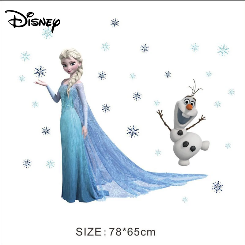 Наклейка Disney Холодное сердце мультяшная декоративная наклейка Xuebao для спальни