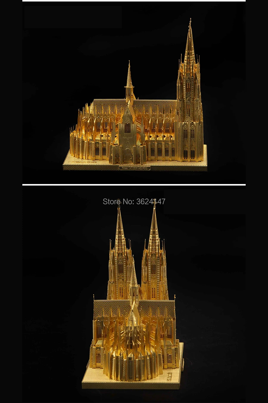 Германия Кельнский соборный мир великие архитектурные 3D головоломка металлические модели наборы, DIY 3D лазерная резка строительство отрезная игрушка