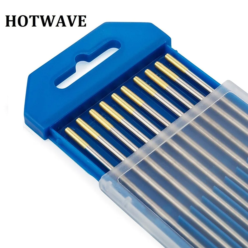 

10pcs WL15 Ground Finish Golden Tips Tig Welding Rods Tungsten Electrodes