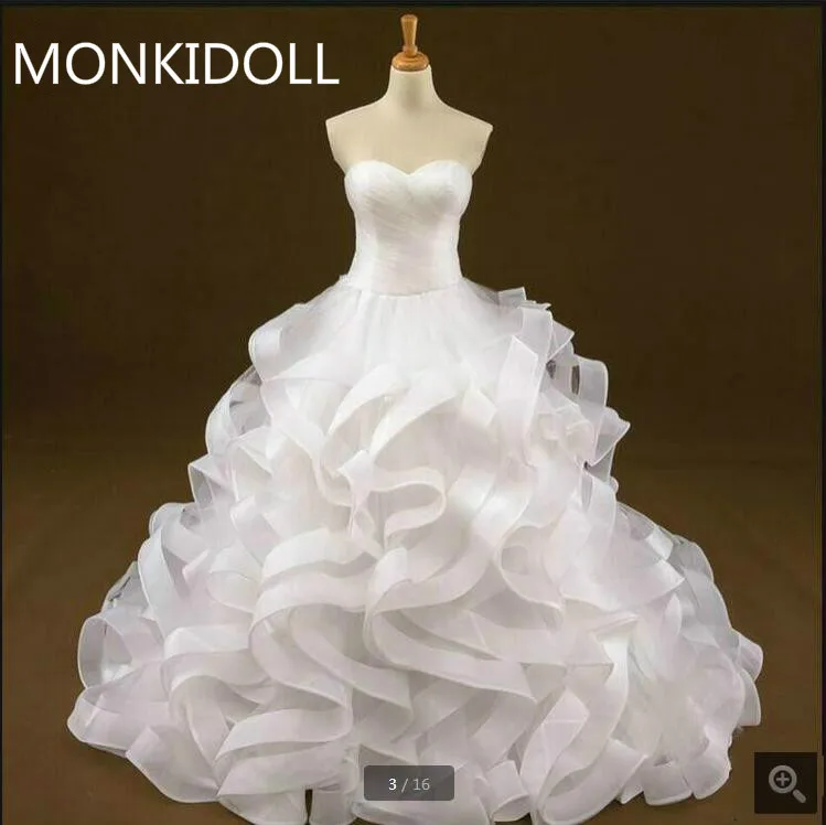 ^Cheap Gothic 2017 real picture white ball gown ruffled wedding dress strapless sweetheart neckline cheap bride dress best selling ^Cheap Gothic 2017 real picture white ball gown ruffled wedding dress strapless sweetheart neckline cheap bride dress best selling