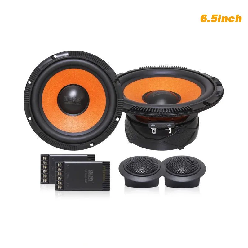 Áudio do Carro Conjuntos de Gama Completa com Speaker Dome e Crossover Qualidade High-end Polegada Orador 100 Tweeter Divisor 6.5 Ímã