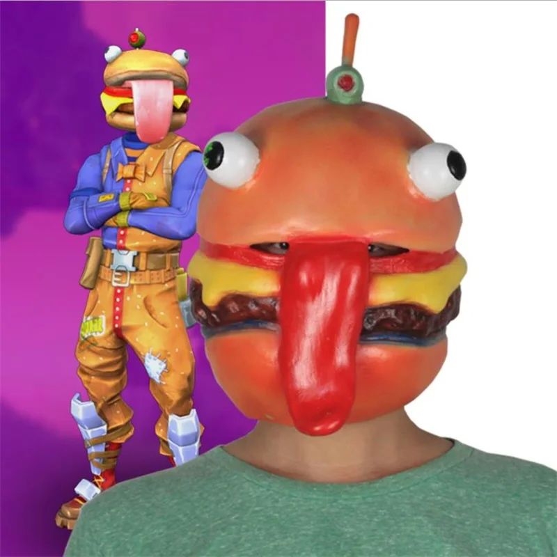 Game Beef Boss Hamburger Skin Cosplay Costumes Mask Halloween Christmas