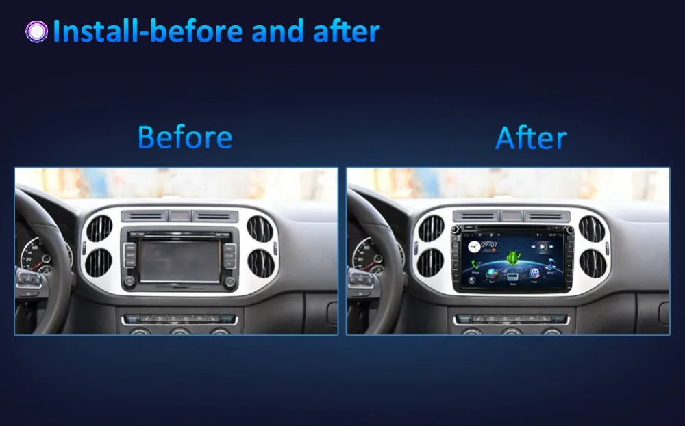 Flash Deal 2 DIN Octa Core Android 8.1 Car DVD GPS WIFI USB For Volkswagen GOLF 5 6 POLO TOURAN EOS PASSAT CC TIGUAN SHARAN SCIROCCO Caddy 2