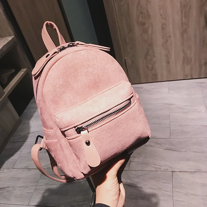 

New Designer Backpack Women Fashion pink Soft Touch Multi-Function Small Back pack Female bag Ladies Bagpack Girl backbag 2019