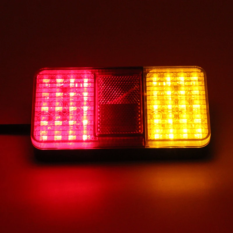 12V 24V 40 LED Rear Tail Lights Stop Indicator Lamp Truck Trailer Van Bus