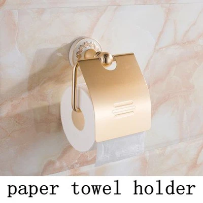 Xogolo пространство Алюминий модные белые настенные Mounter для ванной Аппаратные средства наборы для ухода за кожей бумага полотенца держатель - Цвет: Paper Holder