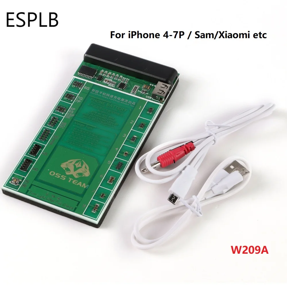 Зарядное устройство ESPLB для iPhone X 8P 8 7P 7 6P 6S 6SP 5S 5C 5 4/Samsung/Xiaomi/Oppo/Huawei с быстрой