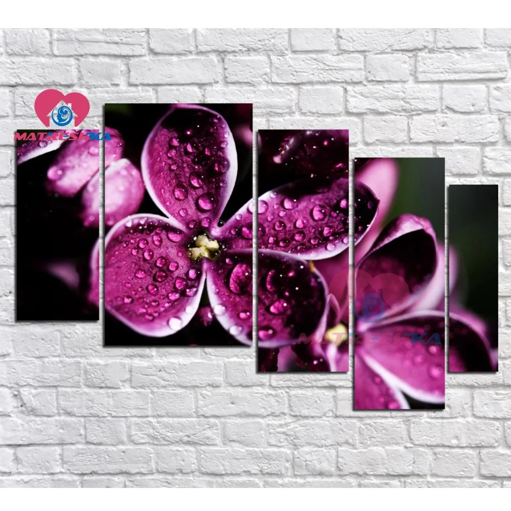 

diamond painting flowers Diamond mosaic Pictures of rhinestones hobby crafts Modular pictures Diamond embroidery triptych hobby