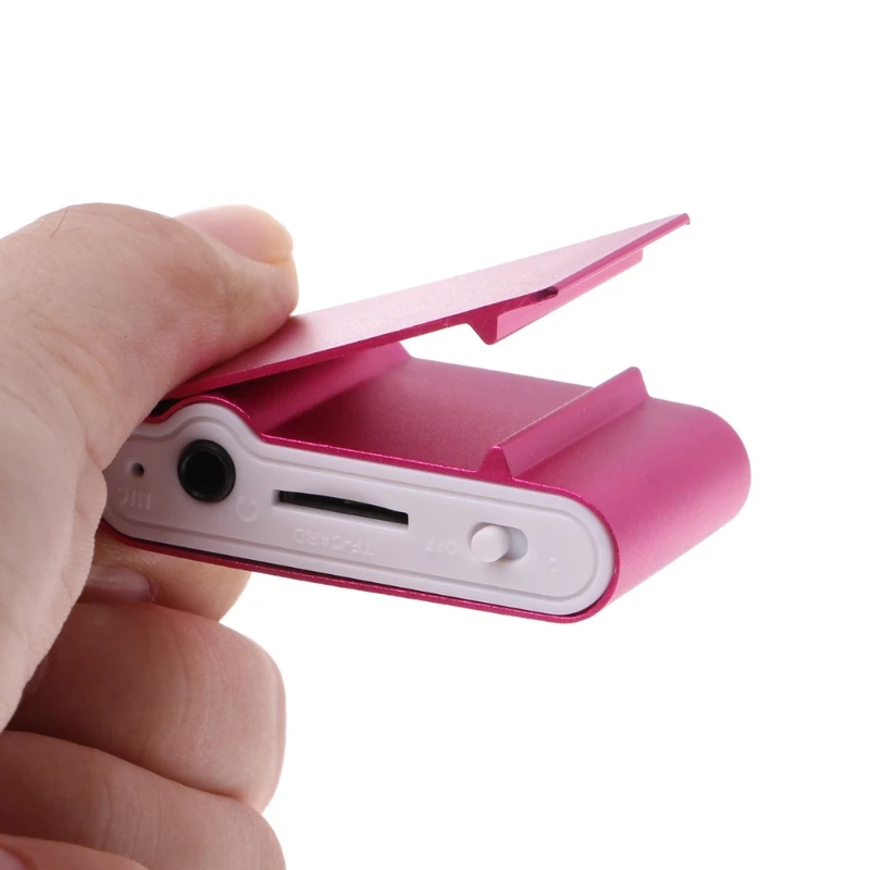 Мини USB MP3 плеер OOTDTY с металлическим зажимом ЖК экран поддержка 32 ГБ Micro SD TF слот